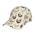 thumbnail image 1 of Daiia Chicken Cartoon print Baseball Cap Men Women Golf Dad Hat Adjustable Original Classic Low Profile Hat Unconstructed Plain Cap, 1 of 9