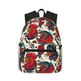 thumbnail image 1 of Daiia Chicken School Backpack for Men Women, Unisex Large Waterproof Bookbag Schoolbag Casual Daypack for High School/College/Teens/Travel/Work Black, 1 of 8