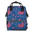 thumbnail image 1 of Daiia Chicken and Rooster Large Capacity Baby Bag Waterproof Stylish Diaper Bag Mummy Backpack Adjustable Straps Diaper BagBaby Essentials Bag, 1 of 6