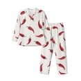 thumbnail image 1 of Daiia Chili for Men's Long-Sleeved Pajama Set – Soft & Comfortable Sleepwear Button-Up Pajamas Cozy Lounge Wear-Large, 1 of 7