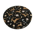 thumbnail image 1 of Daiia Christmas Cookie Reindeer Stool Covers Round,Round Bar Stool Covers Waterproof Bar Chair Covers Washable Stool Cushion Slipcover for 12-14 Inch Chair-13 inch, 1 of 7