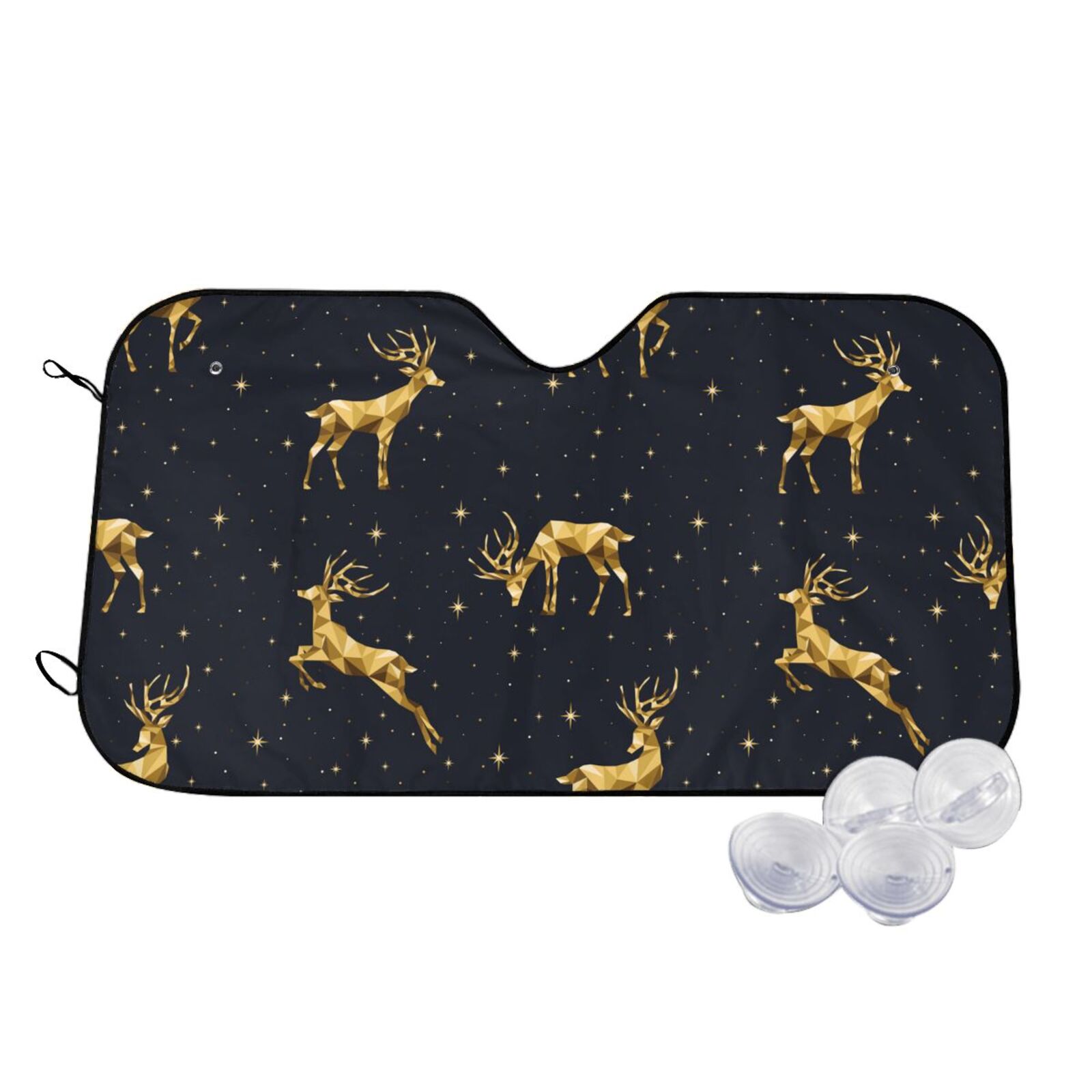 Bingfone HOHOHO Christmas Car Windshield Sunshade,Sun Foldable Sun Shield Sun Visor For Car Small