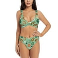 thumbnail image 1 of Daiia Christmas Donuts Women's Bikini Set Two Piece Swimsuit High Waisted Bikini Adjustable Straps Bikini Perfect for Beach, Pool, and Summer Vacation-Medium, 1 of 9