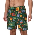 thumbnail image 1 of Daiia Christmas Gift Mens Swim Trunks Swim Shorts Quick Dry Swim Shorts with Mesh Lining Pockets-Small, 1 of 9