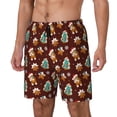 thumbnail image 1 of Daiia Christmas Gingerbread Mens Swim Trunks Swim Shorts Quick Dry Swim Shorts with Mesh Lining Pockets-3X-Large, 1 of 9