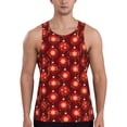 thumbnail image 1 of Daiia Christmas Red Balls Printed Men's Quick Dry Fit Muscle Tank Top Slim-Fit Tank Workout Tank Top Lightweight Sports Tank Top-3X-Large, 1 of 7