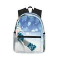 thumbnail image 1 of Daiia Christmas Snowman In The Snow School Backpack for Men Women, Unisex Large Waterproof Bookbag Schoolbag Casual Daypack for High School/College/Teens/Travel/Work Black, 1 of 8