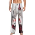 thumbnail image 1 of Daiia Christmas Snowman With Hat Men's Sleep Pant with Pockets and Drawstring,Pajama Pants-Medium, 1 of 9