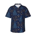 thumbnail image 1 of Daiia Christmas Tree Hawaiian Shirt for Men Gentle Cotton Regular Short Sleeve Casual-Medium, 1 of 9