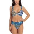 thumbnail image 1 of Daiia Christmas Tree Women's Bikini Set Two Piece Swimsuit High Waisted Bikini Adjustable Straps Bikini Perfect for Beach, Pool, and Summer Vacation-XX-Large, 1 of 9