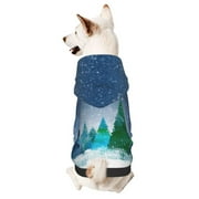 Daiia Christmas Trees Pets Wear Hoodies ,Pet Dog Clothes,Puppy Hoodies,Dog Hoodies Costumes Pet Sweaters-Size Name