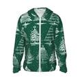 thumbnail image 1 of Daiia Christmas Trees UPF 50+ Sun Protection Hoodie Jacket Lightweight Long Sleeve Sun Shirt for Women Men with Pocket Hiking Outdoor-XX-Large, 1 of 9