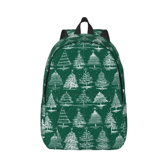 Daiia Christmas Trees Vintage Canvas Backpack for Men and Women ,Hiking Backpack,Travel Laptop Bag for School,Large Capacity Backpack