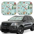 thumbnail image 1 of Daiia Christmas Winter Animals 2PCS Car Windshield Sun Shade, Foldable Sun Shield for Car Front Window, Auto Sun Blocker Visor Protector Universal for Truck SUV Pickup-Large, 1 of 7