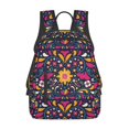 thumbnail image 1 of Daiia Cinco De Mayo Floral School Backpack for Men and Women Lightweight Backpack Durable Backpack Water-Resistant,Travel,Work Bag, 1 of 9