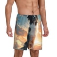 thumbnail image 1 of Daiia Cloud Border Collie Mens Woven Stretch Pajama Short,Short Pajama Pants-3X-Large, 1 of 7