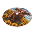 thumbnail image 1 of Daiia Cloud Sky Sunflower Cow Drawing Merry Christmas Tree Skirt , Xmas Large Lace-up Tree Skirt, Santa Snowflakes Rustic Home Decorations New Year Party Farmhouse Decor-48", 1 of 7