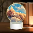 thumbnail image 1 of Daiia Cloud Sleeping Cat Pattern Acrylic Night Light, LED Touch Light, Bedroom Night Light, Soft Glowing Lamp Perfect Gift for Mother's Day, Birthday, or Christmas, 1 of 9