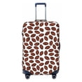 thumbnail image 1 of Daiia Coffee Rugby Luggage Cover, Thickened Washable Travel Luggage Covers, Elastic Unique Baggage Covers for 18-20 inch Luggage-Small, 1 of 9
