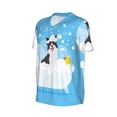 thumbnail image 1 of Daiia Collie in Bathtub Mens Baseball Jersey Button Down Shirts Short Sleeve Sports Uniforms-Small, 1 of 9