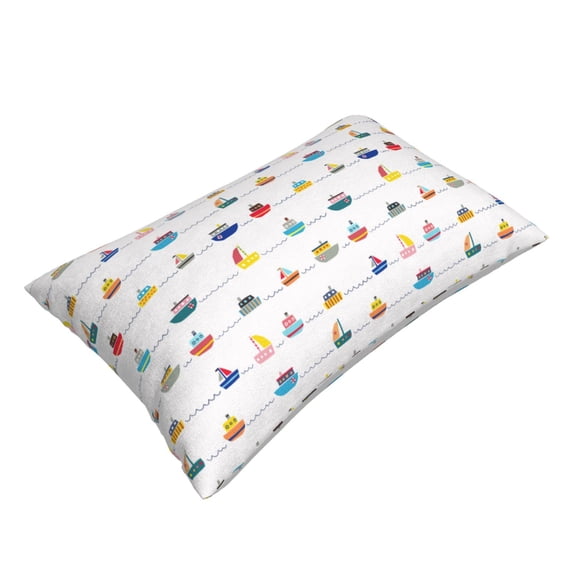 Daiia Color Ships Bedding Waterproof Pillow Protector Zippered Queen – Bed Bug Proof Pillow Encasement-16"x24"