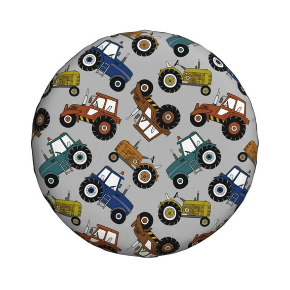 Daiia Color Tractor Tire Covers , Travel Trailer Camper Truck SUV Motorhome Waterproof Wheel Cover, Sun Rain Snow Protector-16 inch