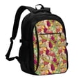 thumbnail image 1 of Daiia Colored Large Mushrooms and Leaves Pattern USB Charging Backpack for Men and Women, Anti-Theft Backpack,Travel Backpack,School Backpack,College Backpack,Laptop Backpack, 1 of 7