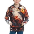thumbnail image 1 of Daiia Colorful Abstract Eagle for Boys Fashion Hoodies & Sweatshirts with Kangaroo Pocket,Hooded Sweatshirt for Kid, Breathable& Moisture Wicking-Small, 1 of 6