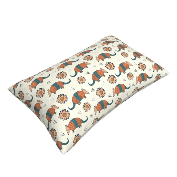 Daiia Colorful Armadillos1 Bedding Waterproof Pillow Protector Zippered Queen – Bed Bug Proof Pillow Encasement-14"x20"