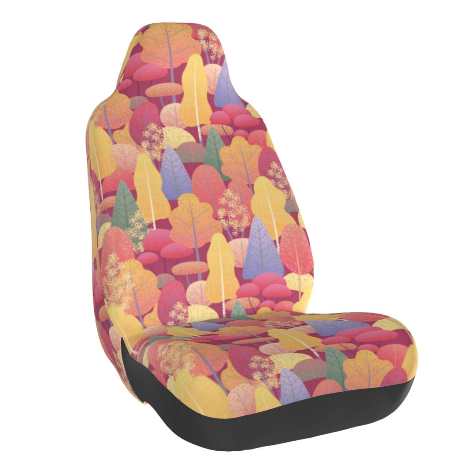 Daiia Colorful Autumn Forest Trees Printed Car Seat Cover - Waterproof ...