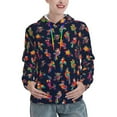 thumbnail image 1 of Daiia Colorful Birds Pattern Women's Fashion Hoodies & Sweatshirts with Kangaroo Pocket Hooded Sweatshirt with Eye-catching Drawstrings-XX-Large, 1 of 7