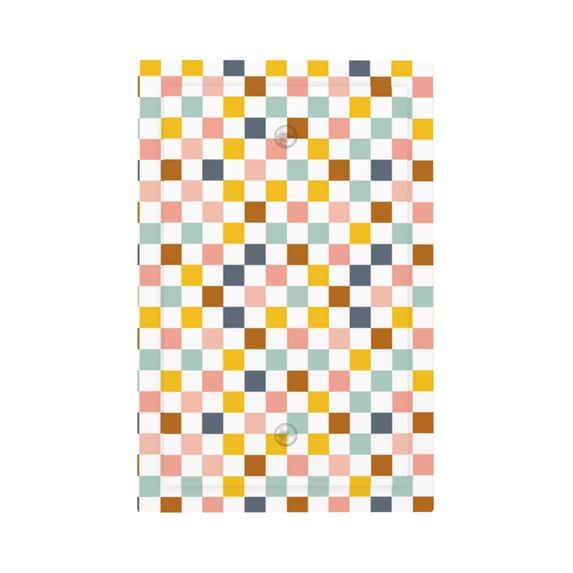 Daiia Colorful Checkered 1 Pattern Decorator Wall Plate Child Safe Outlet Cover, Switch and Outlet Covers,Size 1-Gang 5.0" x3.0" , Polycarbonate Thermoplastic-Style V
