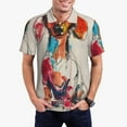 thumbnail image 1 of Daiia Colorful Dachshund Art Pattern Men’s Polo Shirts,Solid Deck Shirt,Classic Fit, Breathable Cotton Polo for Casual and Sport Wear-3X-Large, 1 of 7