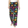 thumbnail image 1 of Daiia Colorful Dinosaur Women's Sleep Pant with Pockets and Drawstring,Pajama Pants-Large, 1 of 9