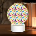 thumbnail image 1 of Daiia Colorful Dinosaurs Pattern Acrylic Night Light, LED Touch Light, Bedroom Night Light, Soft Glowing Lamp Perfect Gift for Mother's Day, Birthday, or Christmas, 1 of 9
