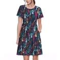 thumbnail image 1 of Daiia Colorful Dreamcatcher1 Print Women's Dresses 2025 Trendy Short sleeve Dresses Casual Baggy Flowy Maxi Sun Dresses, 1 of 6