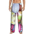 thumbnail image 1 of Daiia Colorful Easter Eggs Men's Sleep Pant with Pockets and Drawstring,Pajama Pants-Large, 1 of 9