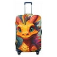 thumbnail image 1 of Daiia Colorful Flower Chameleon Luggage Cover, Thickened Washable Travel Luggage Covers, Elastic Unique Baggage Covers for 18-20 inch Luggage-Large, 1 of 9