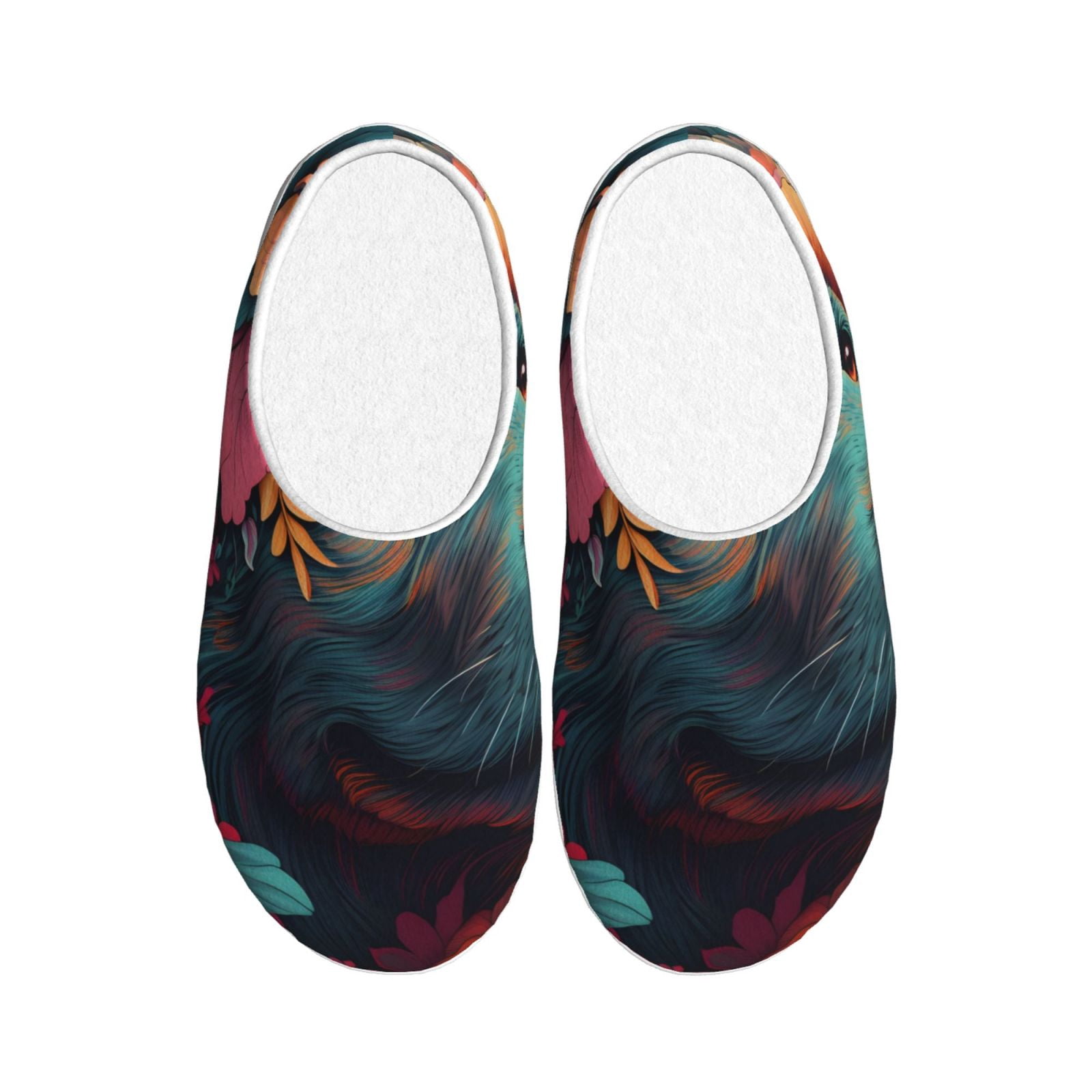 Cute Colorful Daisy Pattern Print Premium Home Slippers