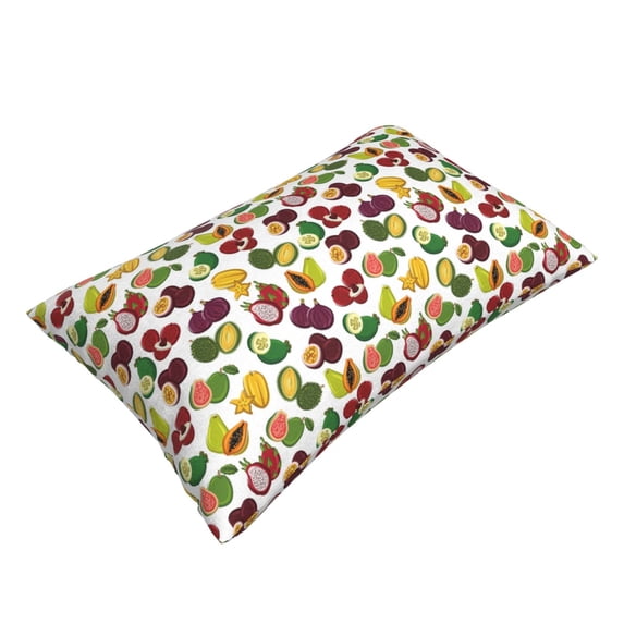 Daiia Colorful Fruits Bedding Waterproof Pillow Protector Zippered Queen – Bed Bug Proof Pillow Encasement-16"x24"