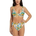 thumbnail image 1 of Daiia Colorful Fruits Women's Bikini Set Two Piece Swimsuit High Waisted Bikini Adjustable Straps Bikini Perfect for Beach, Pool, and Summer Vacation-Small, 1 of 9