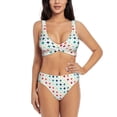 thumbnail image 1 of Daiia Colorful Geometric Women's Bikini Set Two Piece Swimsuit High Waisted Bikini Adjustable Straps Bikini Perfect for Beach, Pool, and Summer Vacation-XX-Large, 1 of 9