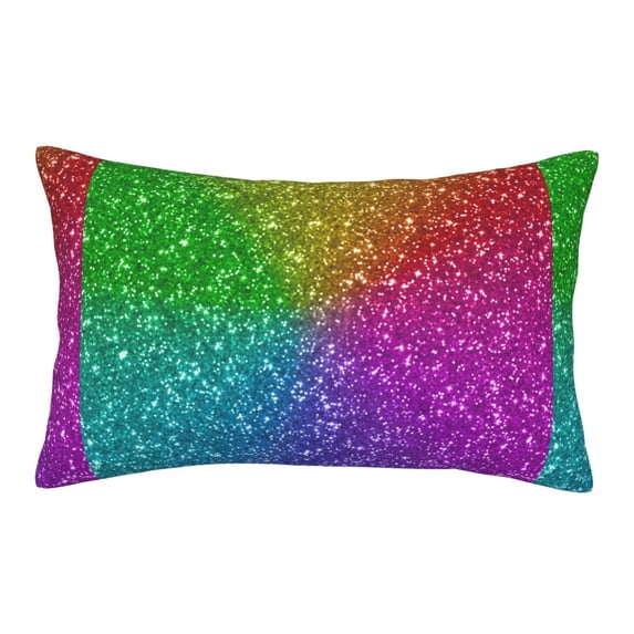 Daiia Colorful Glitter Bedding Waterproof Pillow Protector Zippered Queen – Bed Bug Proof Pillow Encasement-16"x24"