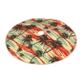 thumbnail image 1 of Daiia Colorful Hawaii Palms Drawing Merry Christmas Tree Skirt , Xmas Large Lace-up Tree Skirt, Santa Snowflakes Rustic Home Decorations New Year Party Farmhouse Decor-30", 1 of 7