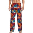 thumbnail image 1 of Daiia Colorful Hawaii Palms Men's Sleep Pant with Pockets and Drawstring,Pajama Pants-X-Large, 1 of 9