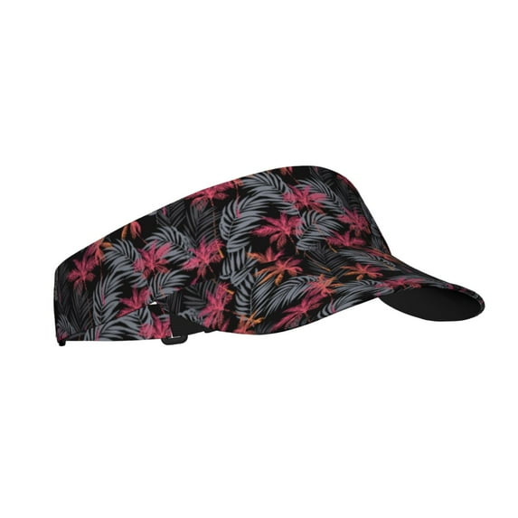 Daiia Colorful Hawaii Palms Pattern Sport Sun Visor Hats Visor Cap Adjustable Empty Top Baseball Cap Cotton Ball Caps for Women and Men