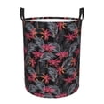 thumbnail image 1 of Daiia Colorful Hawaii Palms Round Laundry Basket with Handles Thickened Waterproof Circular hamper,Dirty Clothes Storage Basket for Bedroom,Bathroom,College Dorm-Small, 1 of 8