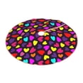 thumbnail image 1 of Daiia Colorful Hearts Drawing Merry Christmas Tree Skirt , Xmas Large Lace-up Tree Skirt, Santa Snowflakes Rustic Home Decorations New Year Party Farmhouse Decor-36", 1 of 7
