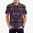 thumbnail image 1 of Daiia Colorful Mexican Pattern Men’s Polo Shirts,Solid Deck Shirt,Classic Fit, Breathable Cotton Polo for Casual and Sport Wear-Large, 1 of 7