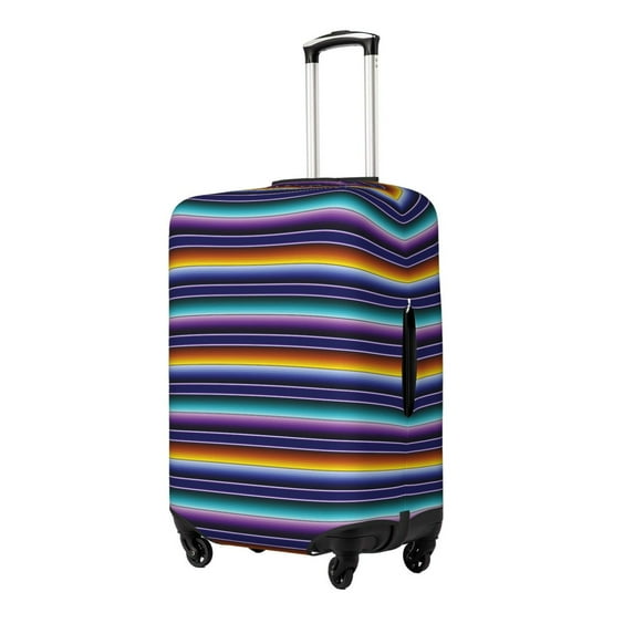Daiia Colorful Mexican Stripes Luggage Cover, Thickened Washable Travel Luggage Covers, Elastic Unique Baggage Covers for 18-20 inch Luggage-X-Large